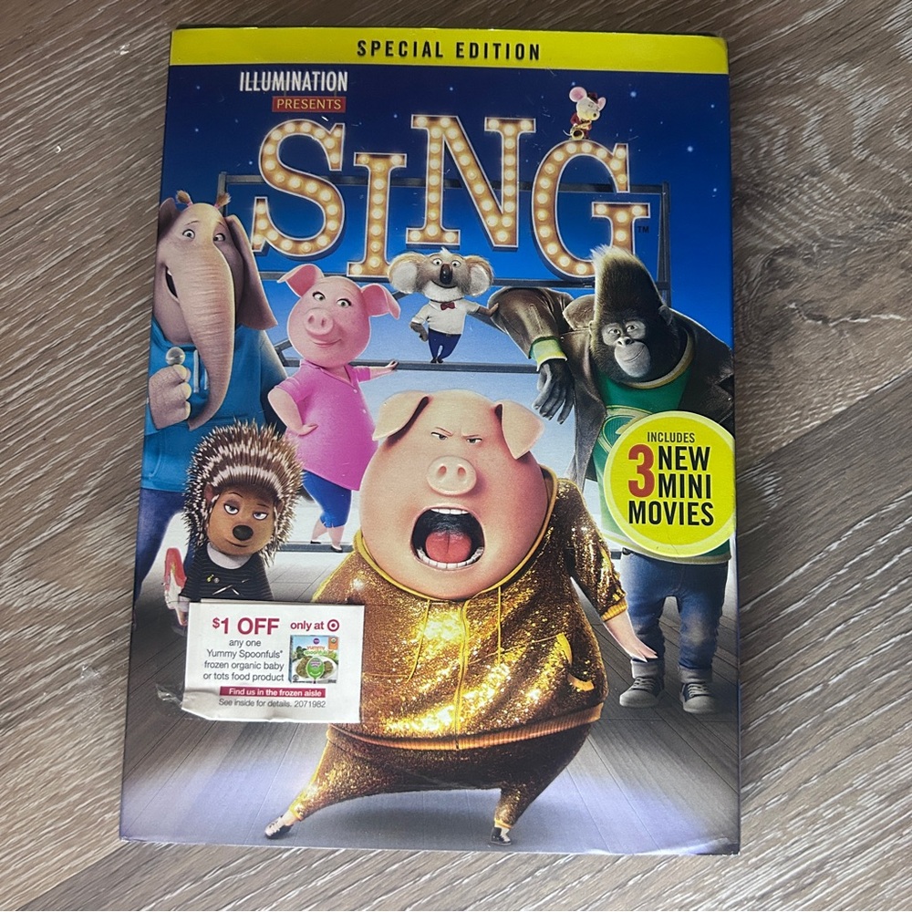 🎤 Sing Special Edition DVD – Brand New Factory Sealed 🎬